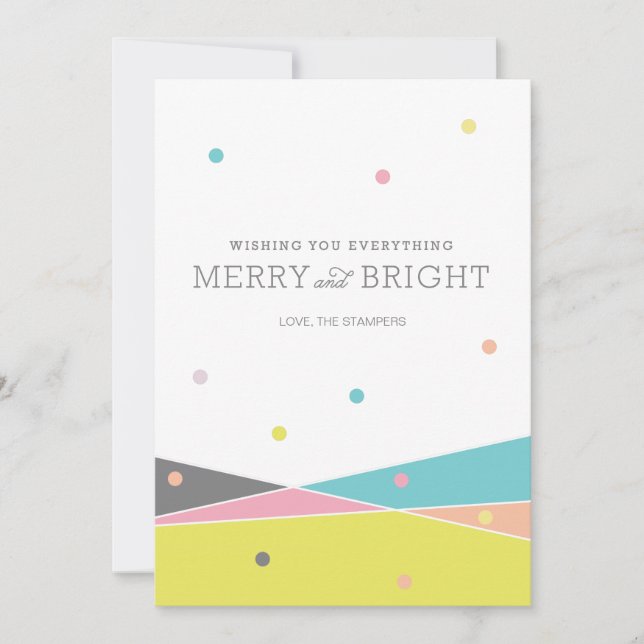 Merry and Bright Everything Holiday Card (Front)