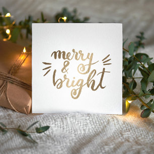 Merry and bright - gold