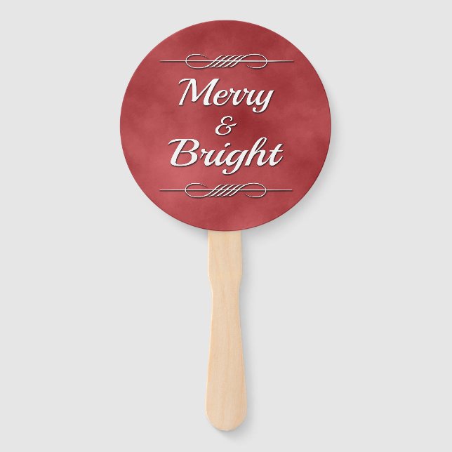 Merry and Bright Hand Fan (Front)