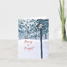 Merry and Bright Holiday Card