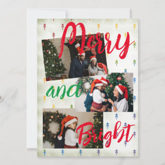 Merry and Bright Holiday Card