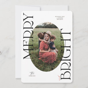 Merry and Bright Holiday Christmas Card