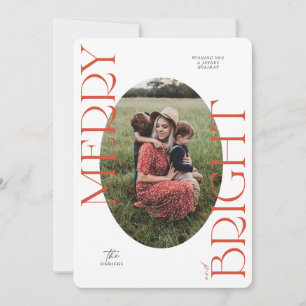 Merry and Bright Holiday Christmas Card