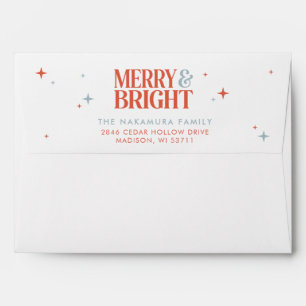 Merry and Bright Holiday Envelope