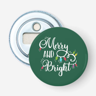 merry and bright holiday lights bottle opener
