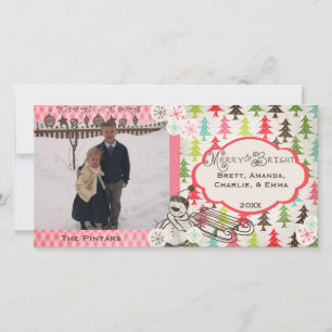 Merry and Bright Holiday Photo Card