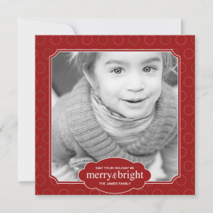 Merry and Bright Holiday Photo Cards/ Christmas Ca