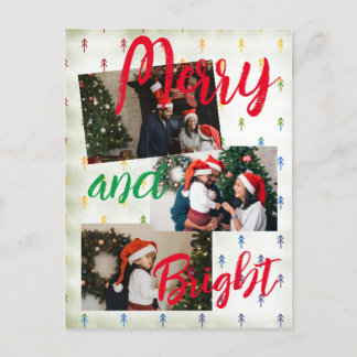 Merry and Bright Holiday Postcard