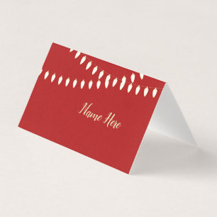 Merry and Bright Lights Place Cards