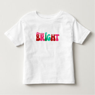 Merry and Bright Maximalist Christmas Toddler T-Shirt