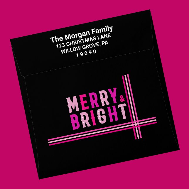 Merry And Bright Merry Christmas Party Envelope (Creator Uploaded)