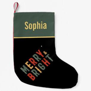 Merry And Bright Merry Christmas Party  Small Christmas Stocking