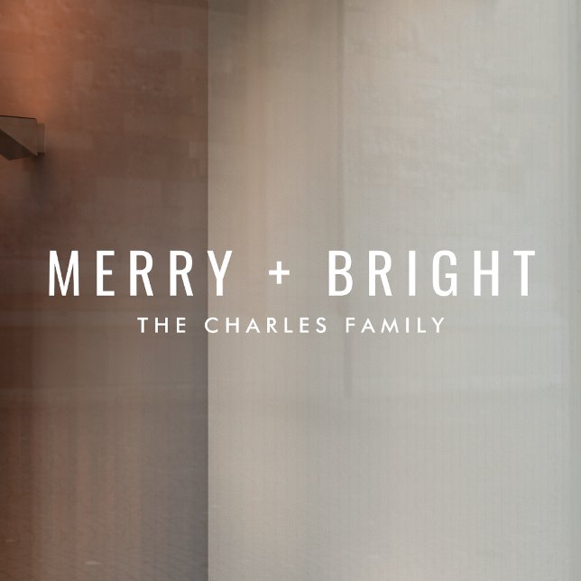 Merry and Bright Minimal Simple White Christmas (Creator Uploaded)