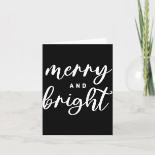 Merry And Bright Modern Red Womens Christmas  Card