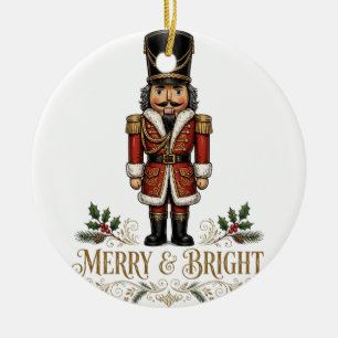 Merry And Bright Nutcracker Ornament