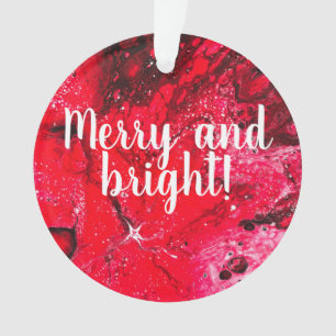 Merry and bright ornament
