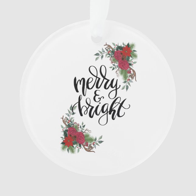 Merry and Bright Ornament (Front)