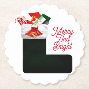 Merry And Bright Paper Coasters