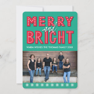 Merry and Bright Photo Card