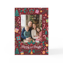 Merry and Bright Photo Christmas Card