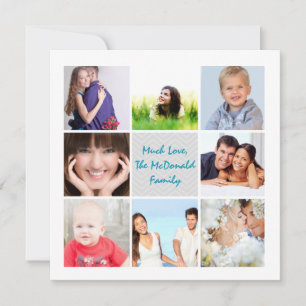 Merry and Bright Photo Collage Holiday Cards
