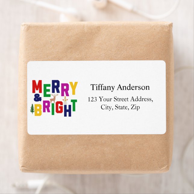 Merry and Bright Pine Reindeer Shipping Address (Insitu)