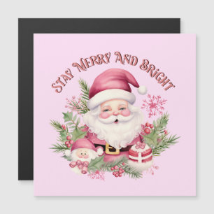 Merry and Bright - Pink Santa