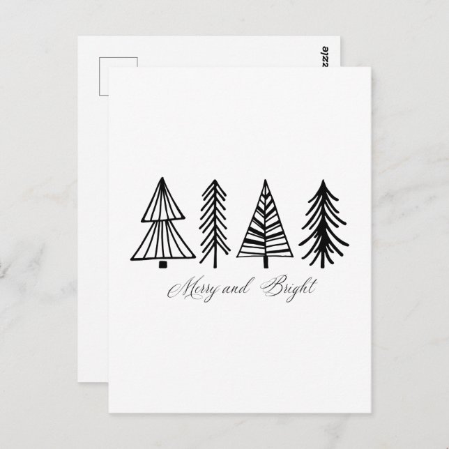 Merry and Bright Postcard (Front/Back)