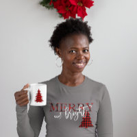 Merry And Bright Red Buffalo Plaid Tree