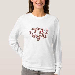 Merry and bright - red T-Shirt