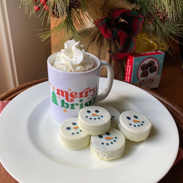 Merry and Bright Retro Christmas Coffee Mug (Creator Uploaded)