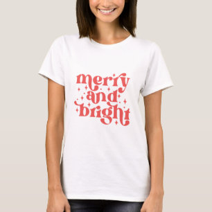 Merry and Bright Retro Groovy T-Shirt