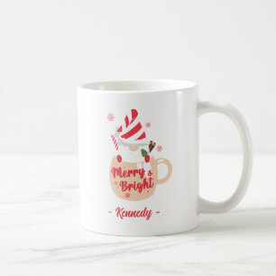 Merry and Bright Santa Hot Cocoa Coffee Mug