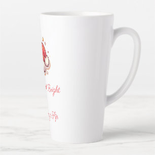 Merry and Bright Santa Latte Mug