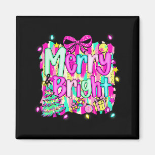 Merry And Bright Shirt Cute Christmas Holiday Men Magnet