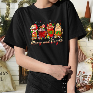 Merry and Bright T-Shirt, Christmas Gifts Idea T-Shirt