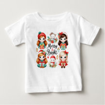 Merry and Bright T-shirt kids