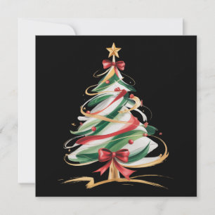 Merry and Bright Trees Christmas Holiday Winter  Card