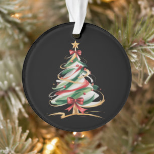 Merry and Bright Trees Christmas Holiday Winter  Ornament