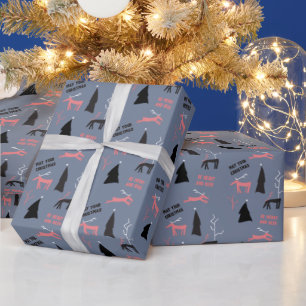 MERRY AND DEER CHRISTMAS WRAPPING PAPER