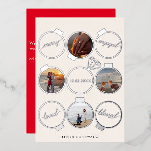 Merry and Engaged Ornaments Multiple Photo