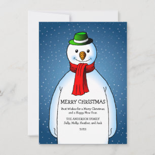 Merry and Happy Snowman