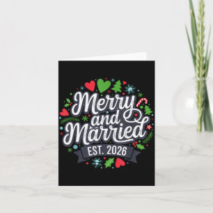 Merry And Married 2026 - Matching Couple Christmas Card
