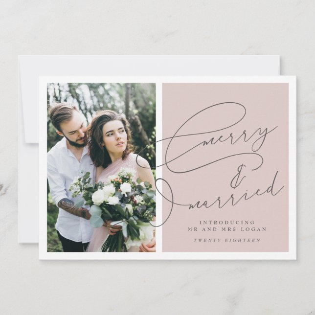 MERRY AND MARRIED CHRISTMAS CARD (Front)