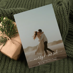 Merry and Married Christmas Card