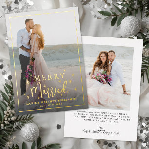 Merry And Married Elegant Photo