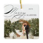 Merry and Married Photo and Mr and Mrs Calligraphy