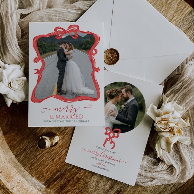 Merry and Married Wedding Christmas Card (Creator Uploaded)