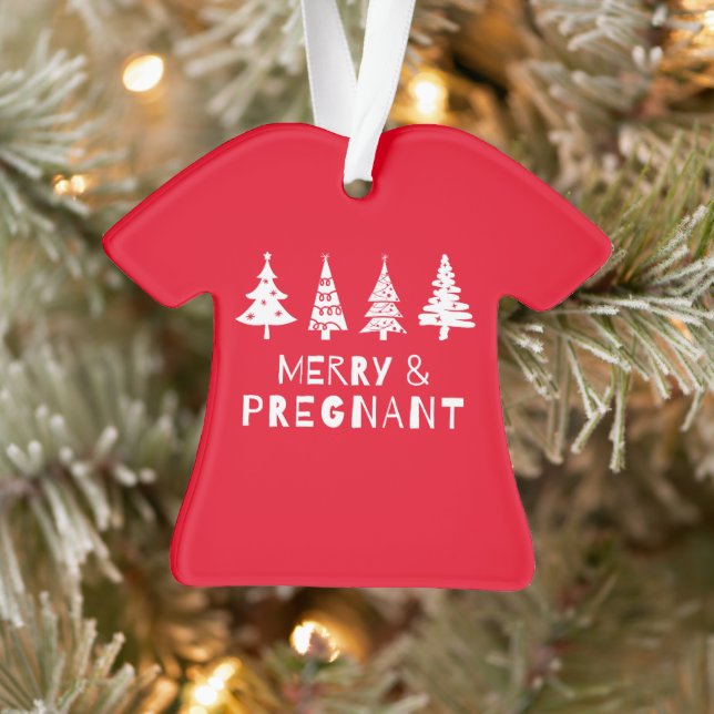 Merry and pregnant at Christmas Ornament (Tree)