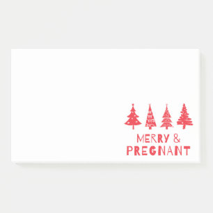  Merry and pregnant at Christmas Post-it Notes